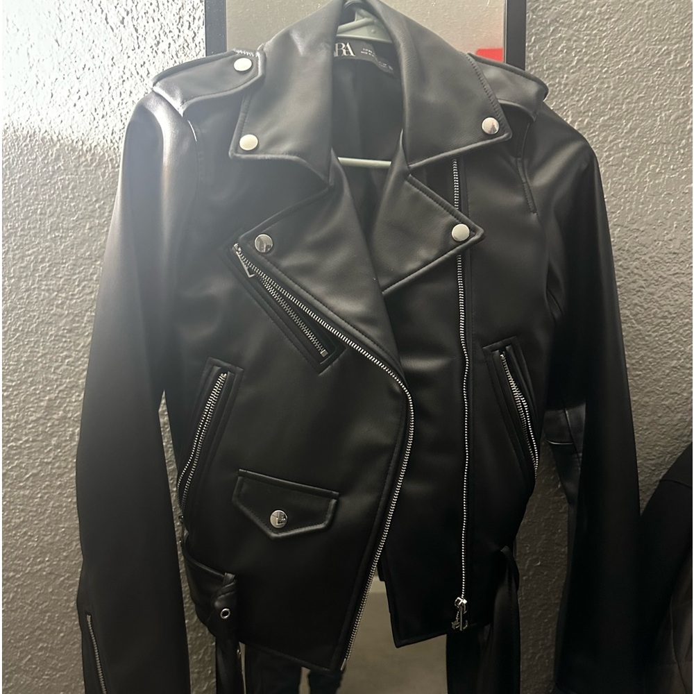 Zara leather jacket